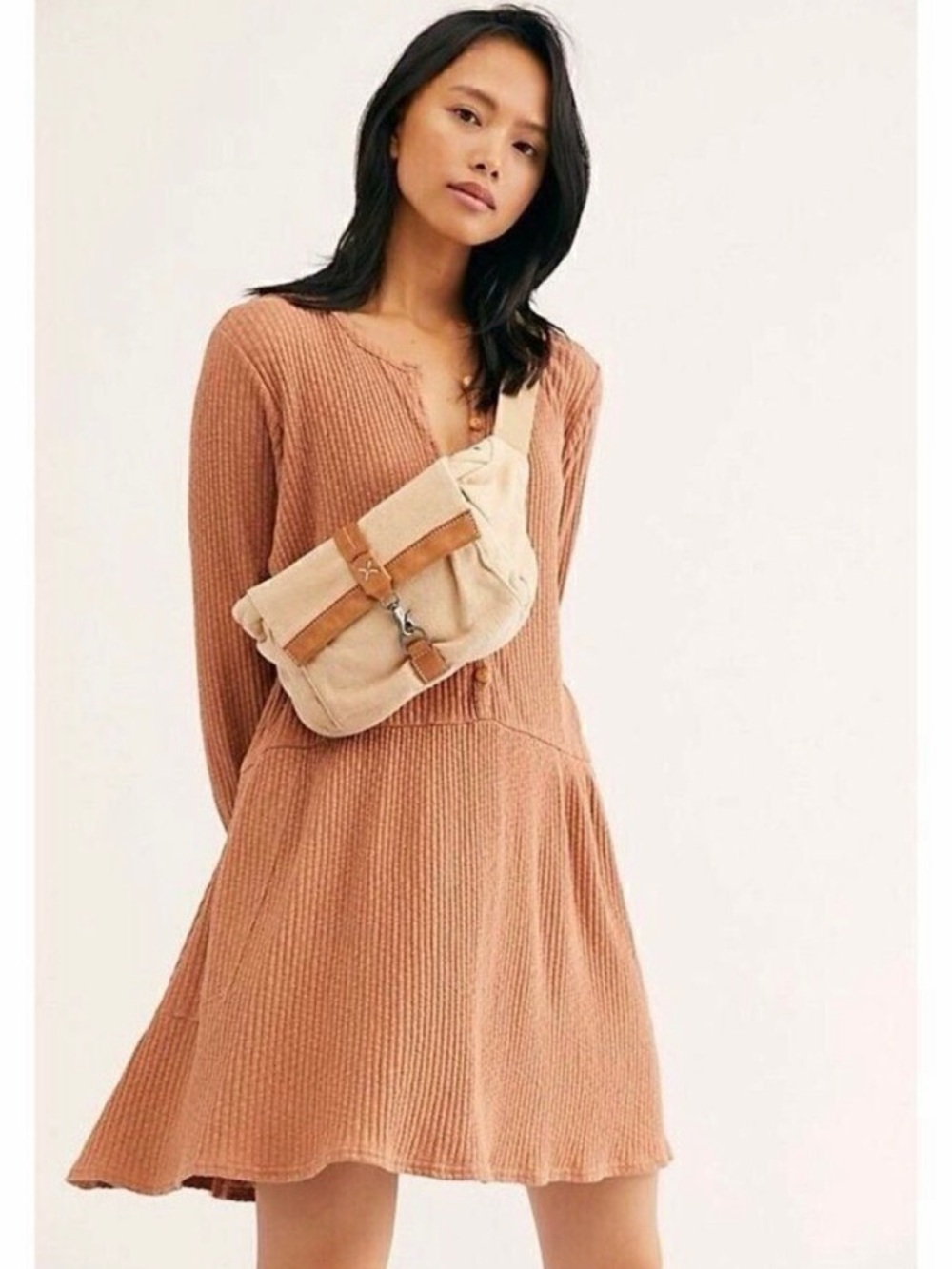 Free People Beach Dress Size Large Button Up Blossom